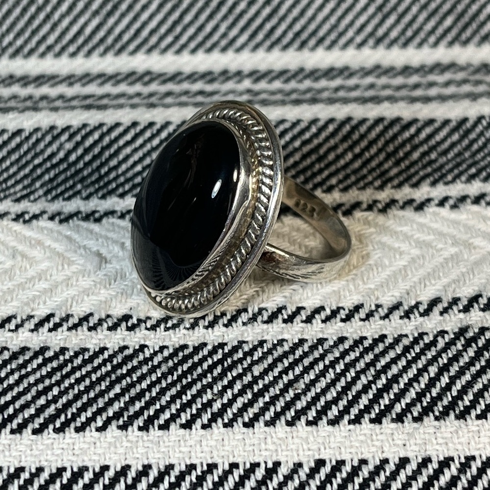Sterling Silver Black Onyx Ring